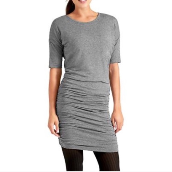 Athleta Dresses & Skirts - Athleta Cowl Neck Solstice Dress in Grey L